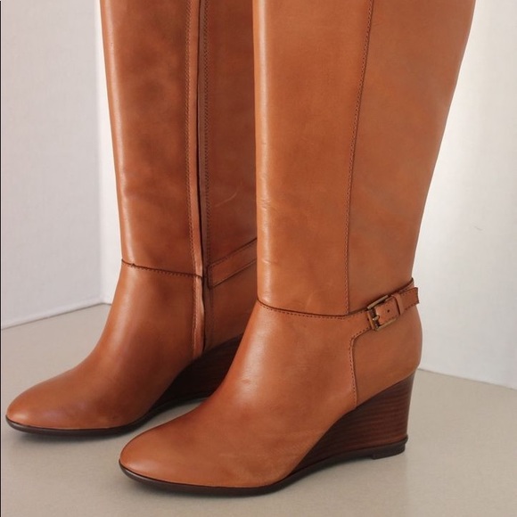 ralph lauren wedge boots